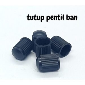 10Pcs Tutup Pentil Ban Motor dan Mobil Nitrogen Hitam Tutup Pentil Plastik Hitam